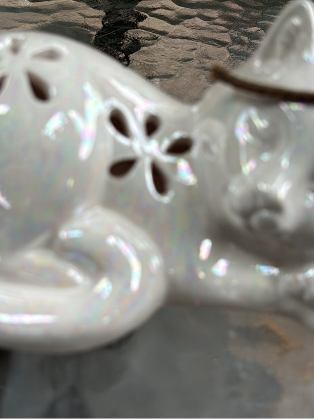 Ceramic White Decorative Accent Figurine - Elegant Home Accents